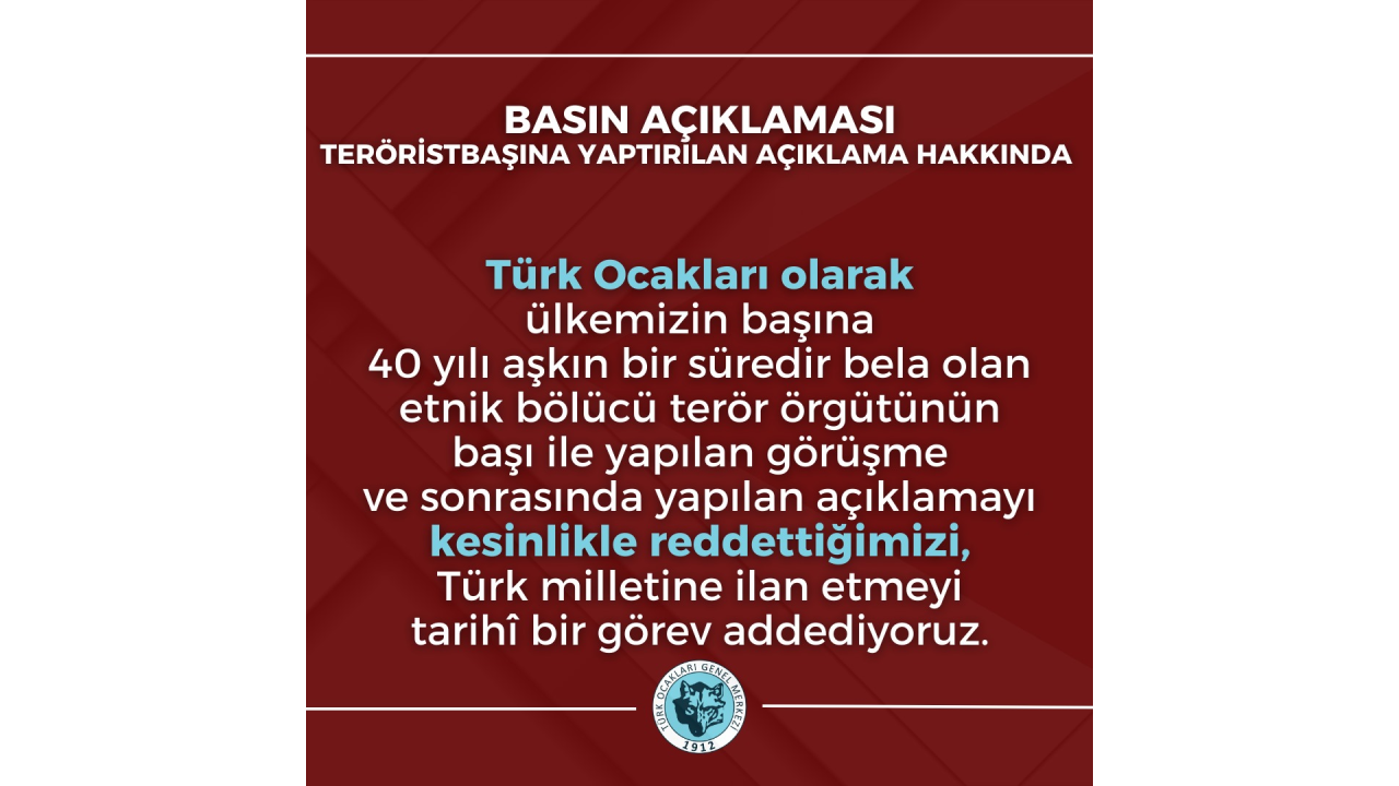 TERÖRİSTBAŞINA YAPTIRILAN AÇIKLAMA HAKKINDA